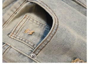 กางเกงยีนส์ทรงตรงสไตล์สตรีทแวร์ ผ้าฝ้าย 100% ทรงหลวมสำหรับผู้ชาย ลายเรียบ สีพื้น ขายส่ง กางเกงยีนส์ทรงตรงแบบหลวมสำหรับฤดูหนาว - Product Image 5