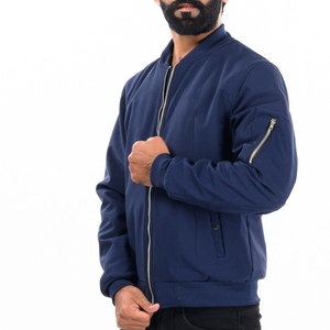 Veste bomber en tissu polaire pour hommes avec impression de logo personnalisée, veste bomber à fermeture éclair à séchage rapide pour adultes et garçons - Product Image 2