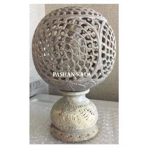 Belle pierre à savon naturelle sculpture chauffe-plat bougeoir pour cadeau d'affaires et décoration de la maison au meilleur prix - Product Image 1