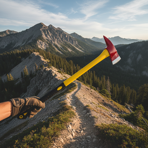 Hache de survie professionnelle en acier à haute teneur en carbone de qualité industrielle, hache multifonctionnelle avec long manche en acier - Product Image 5