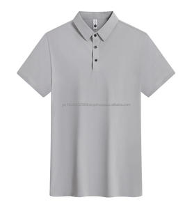 Camiseta Polo de Manga Corta de Seda de Hielo con Logotipo Personalizado, Camiseta de Hombre, Estilo Casual de Negocios, Tejido de Punto de Manga Corta - Product Image 3