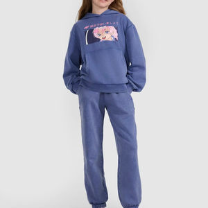 Top Trending Girl's Pullover Chándales con capucha Calidad Premium Por encargo Transpirable Ropa casual Pullover Chándales para niñas - Product Image 1