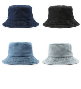 Chapeaux Bob en Denim Lavé en Coton Ajustables Unisexe Style Vintage Casual Quatre Saisons - Product Image 6