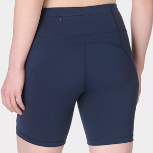 Shorts de sport pour femmes, taille mi-haute, avec poches, bas de vêtements de sport extensibles, entraînement, yoga, course à pied, fitness, entraînements, premium, 68 % nylon, respirant - Product Image 3