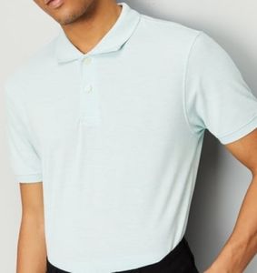Camiseta Polo de Algodón y Poliéster para Hombre al por Mayor, Ligera, Cómoda, para Uso Diario, Lisa, Básica - Product Image 3