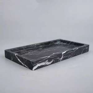 Bandeja de servicio de resina MDF de material ecológico del mejor vendedor, bandejas de servicio para restaurante, hogar, Hotel, diseño moderno, bandeja de mármol personalizada - Product Image 5