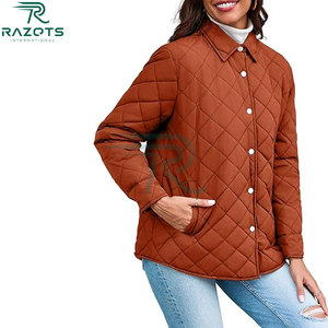 Chaqueta Acolchada Razorts International para Mujer, Talla Grande, Gruesa y Cálida, para Otoño, Largo Regular, Color Sólido, Manga Larga - Product Image 6