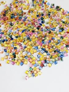 Pierres précieuses carrées en saphir naturel multi taille princesse Qualité AAA Lustre AAA très belles pièces et parfaites pour la fabrication de bijoux - Product Image 4