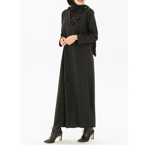 2022 meilleure qualité Logo personnalisé robe abaya longue vêtements musulmans traditionnels pour les femmes - Product Image 2