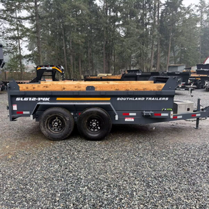 Free Delivery 5 Ton Dump Tipping <b>Trailer</b> for Farm Transportation in Used Condition. - Product Image 1