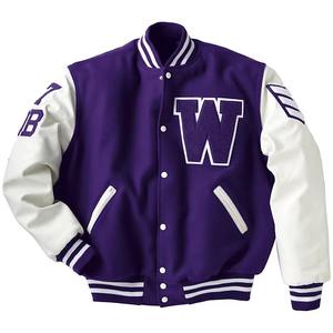 Bonne conception collège veste de baseball pour hommes letterman vestes manteau hiver laine corps en cuir manches Bomber Varsity veste hommes - Product Image 5