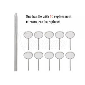 กระจกตรวจฟันเกรดทางการแพทย์ สแตนเลสสตีล เครื่องมือตรวจสอบช่องปาก กระจกสะท้อนภาพความละเอียดสูง สำหรับคลินิกทันตกรรม - Product Image 4