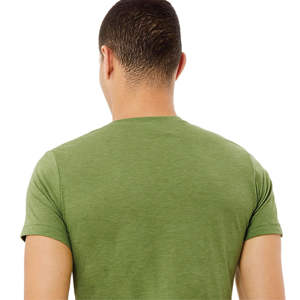 Camiseta CVC unisex verde brezo: 52% algodón peinado Airlume, 48% mezcla de poliéster - Product Image 6