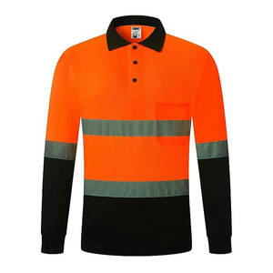 Polo de seguridad para el trabajo de construcción Protección de alta visibilidad para constructores Polo de seguridad industrial Camisa DE TRABAJO HiVis Construcción - Product Image 6