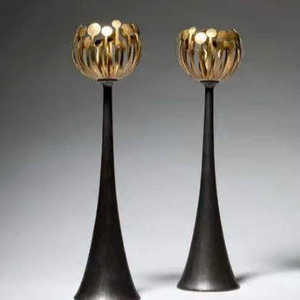 Hot Selling Premium Design Metal Copper Tea Light <b>Candle</b> Holder With Wire Base Frame <b>Gold</b> for Show Room Decor - Product Image 3