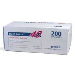 <span class=keywords><strong>Nuer</strong></span> 4 X 4 Compresses de gaze non tissée non stériles 4 plis, 1 compresses par boîte - Gaze médicale 200/boîte - Product Image 1