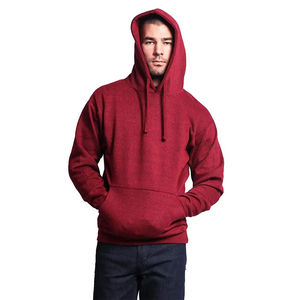 Sweat-shirt à capuche personnalisé en molleton de coton 400 g/m² pour homme, avec poche kangourou, vente en gros d'usine - Product Image 1