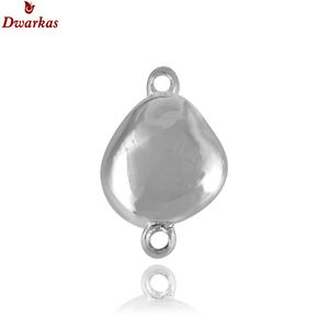 Abalorios de moda de lujo para mujer de Plata de Ley 925 sólida de estilo elegante, hallazgos de abalorios lisos chapados en rodio para la fabricación de joyas - Product Image 6