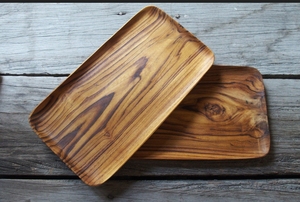 Plato de madera rectangular de tamaño personalizado al mejor precio, bandeja de comida rústica ecológica para servir comida decorativa - Product Image 2