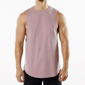 Impression personnalisée grande taille Gym débardeur surdimensionné coton Stringer pour hommes 3D Streetwear sans manches t-shirts décontracté lavé pour l'entraînement - Product Image 3