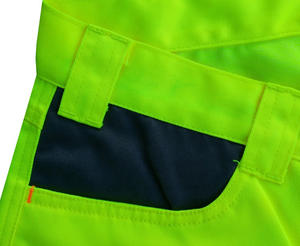 Personalizado de los hombres de tejido 100% algodón Multi-Bolsillo de carga de trabajo pantalón transpirable Casual Mid Flat Rodillera de construcción industrial - Product Image 4