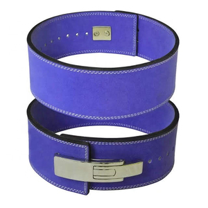 Alta calidad 13-MM cuero de vaca Powerlifting Fitness Protector transpirable gimnasio levantamiento de pesas Power Lever Belt logotipo personalizado Unisex - Product Image 3