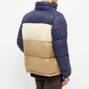 High quality Oversized cotton padded winter <b>Quilted</b> Bomber men's puffer jackets custom logo print <b>thick</b> casual clothing Jackets - Product Image 2