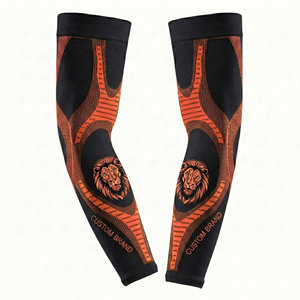 Manchons de bras en tricot hautement élastiques, respirants, avec personnalisation graphique, pour le basketball, le cyclisme et les sports, fabrication en usine. - Product Image 4
