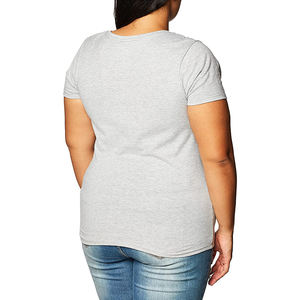 Camisetas de secado rápido anti-UV ajustadas de algodón/poliéster respetuosas con el medio ambiente de alta moda para mujer al por mayor con impresión de logotipo personalizado - Product Image 6
