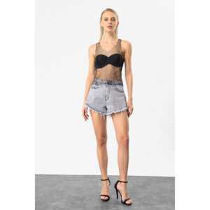 Blouse brodée de pierres brillantes, maille à paillettes, mousseline de soie, tricotée, de haute qualité, coupe ample, pour les occasions décontractées, fête, automne, printemps, taille XL 4XL - Product Image 2