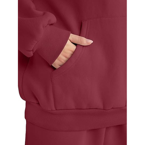 Chándal de mujer con logotipo personalizado 2025 Sudadera con capucha para correr de peso pesado para gimnasio Ropa de calle Marca de moda Ropa de boutique al por mayor - Product Image 6