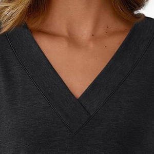 Camisetas de Manga Corta para Mujer, de Alta Calidad, Nueva Colección, Transpirables, con Logotipo, Cuello Redondo, Color Sólido, en Diferentes Colores - Product Image 6