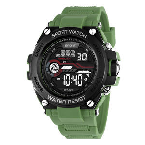 Montre électronique multifonctionnelle tendance pour étudiant, simple, pour sports de plein air, étanche, avec boîtier de plongée en plastique - Product Image 4