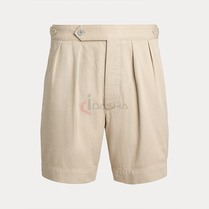 Vente en gros de shorts en coton pour hommes avec logo personnalisé avec poches zippées Fabricant de vêtements décontractés légers et doux - Product Image 1