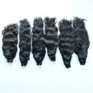 100% Machine Double trame cuticule alignée lâche vague profonde couleur naturelle vietnamien Extensions de cheveux humains traitement en gros - Product Image 3