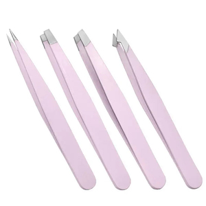 Luxury Eyebrow Tweezers Stainless Steel Slant Tip <b>Precision</b> <b>Tool</b> with Premium Finish for Salon & Home Beauty Use - Product Image 1