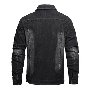 Veste en jean en gros pour hommes, de haute qualité, surdimensionnée, décontractée, mode, vestes en jean d'hiver pour hommes, MOQ faible - Product Image 2