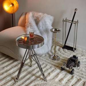 Support de table à café ou à thé réglable en forme de boussole polie et brillante, décoration moderne pour la maison, dernière arrivée - Product Image 4