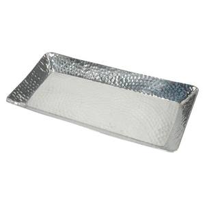 Plateau de service décoratif plat en Aluminium, plateau de service alimentaire de forme rectangulaire avec un Design texturé - Product Image 4
