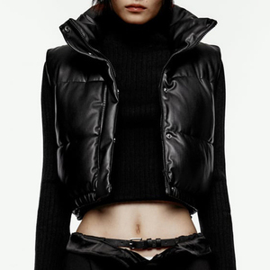 OEM logotipo personalizado recortar abajo Abrigos Mujer puff burbuja chaqueta personalizada casual invierno abajo puffer chaqueta mujer burbuja abrigos - Product Image 1