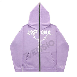 Sweat à capuche zippé complet Haute qualité Prix raisonnable Sweat à capuche zippé USA Sweat à capuche zippé intégral Sweat à capuche en coton avec logo personnalisé - Product Image 6