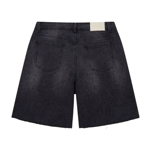 2025 Custom Rhinestone Denim Shorts <b>for</b> <b>Men</b> Embellished Stylish <b>Jean</b> Shorts - Premium Streetwear Summer Fashion Shorts <b>For</b> <b>Men</b> - Product Image 6