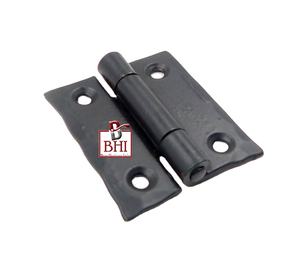 Charnière bout à bout en fer forgé Finition de charnière de coffre d'armoire Revêtement en poudre noire (50x45mm) - Product Image 2