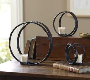 HIGH QUALITY RING <b>PILLAR</b> <b>CANDLE</b> HOLDER TALL DECORATIVE IRON RING METAL <b>PILLAR</b> STAND DECORATIVE <b>PILLAR</b> HOLDER - Product Image 2