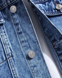 New Fashion Custom Made Men's <b>Denim</b> Jacket Top Quality <b>Material</b> Breathable Stylish Warm <b>Denim</b> Jackets With Custom Logo - Product Image 5