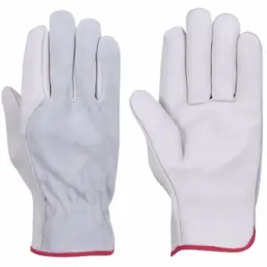 Premium quality goat grain and cow split leather driving work gloves heat spark resistant durability dexterity daily use gloves