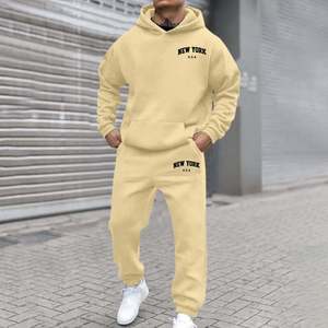 Nouveau logo personnalisé & Design kaki hommes sweat à capuche & pantalon de survêtement ensemble décontracté polaire 2 survêtement chaud et élégant pour vêtements d'hiver - Product Image 6