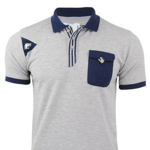 เสื้อโปโลผ้าฝ้ายธรรมดาระบายอากาศได้ดีเสื้อโปโลผ้านิ่มออกแบบโลโก้ได้เอง - Product Image 1