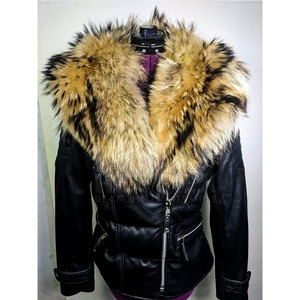 2025 Autumn/<b>Winter</b> Sheep Skin <b>Leather</b> <b>Jacket</b> Women Breathable High Quality Wholesale Finished Product - Product Image 5