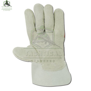 Wholesale TACHTICAL STANDARD Leather Safety Work <b>Gloves</b>-High Quality Heavy Duty Breathable Flexible Silicone-free Customizable - Product Image 3
